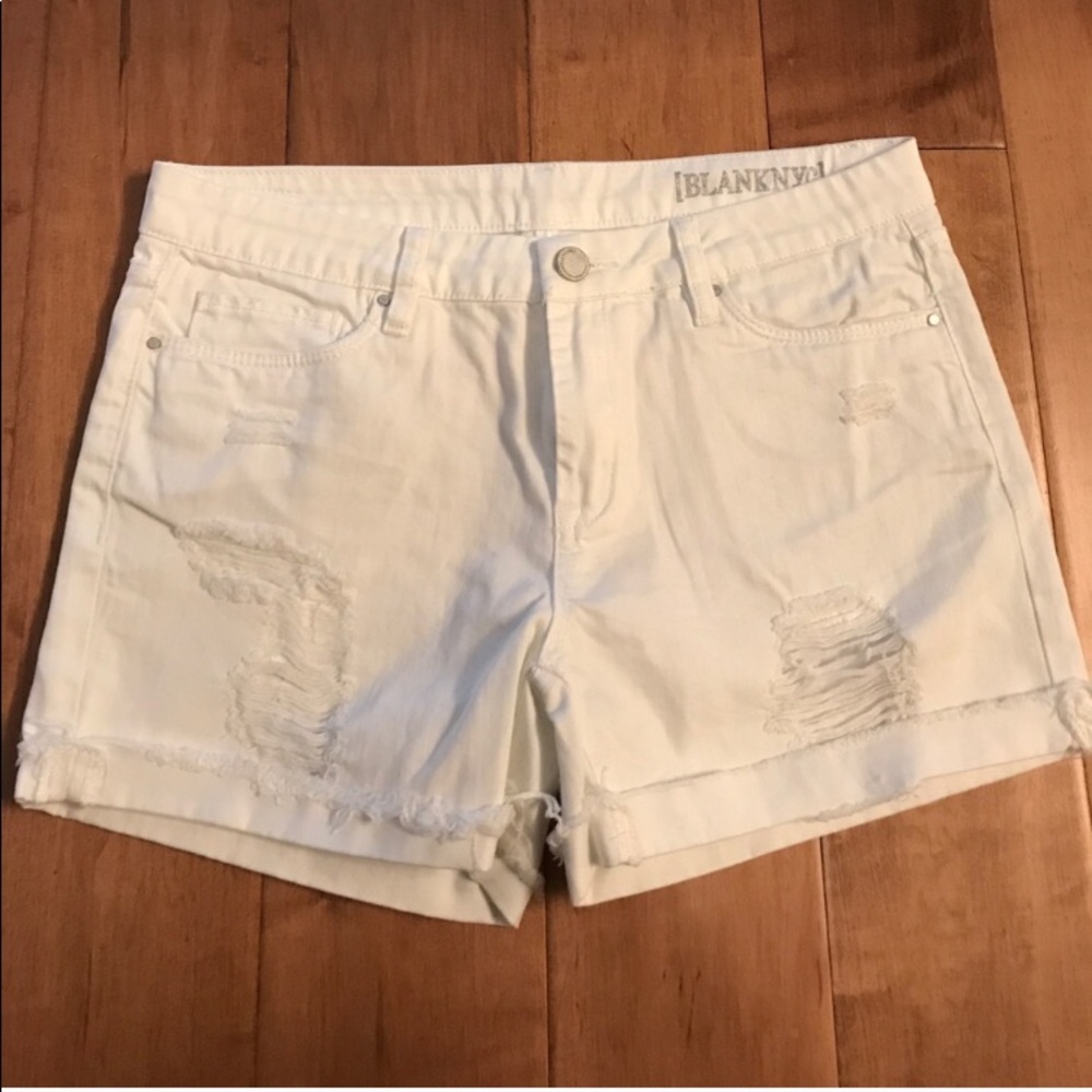Blank NYC White Shorts